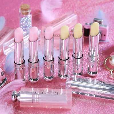 Eco friendly customized transparent empty lip balm tube makeup lipstick tube packaging custom logo