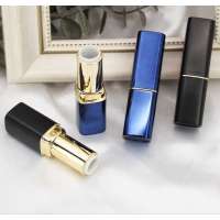 Newest In stock supply  empty Luxury metal rotating lipstick tube packaging with custom label