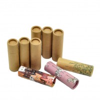 biodegradable lip balm gloss lipstick cardboard paper tubes packaging