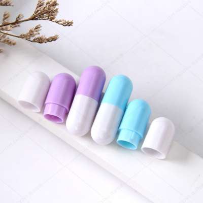 Newest Creative Mini Cute Capsule Empty Lip balm tube lipstick tube container custom logo